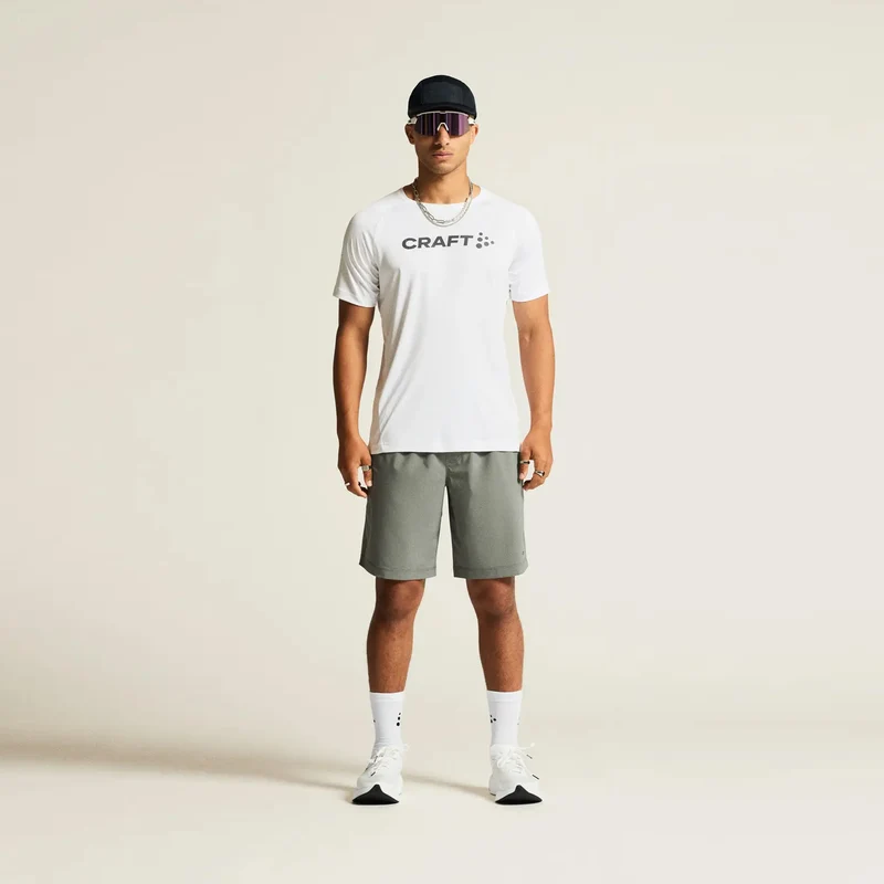 Core Essence Logo Laufshirt Herren-Weiß