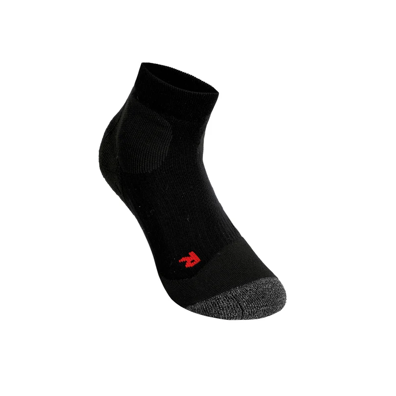 TE2 Short Tennissocken Damen-Schwarz,Dunkelgrau