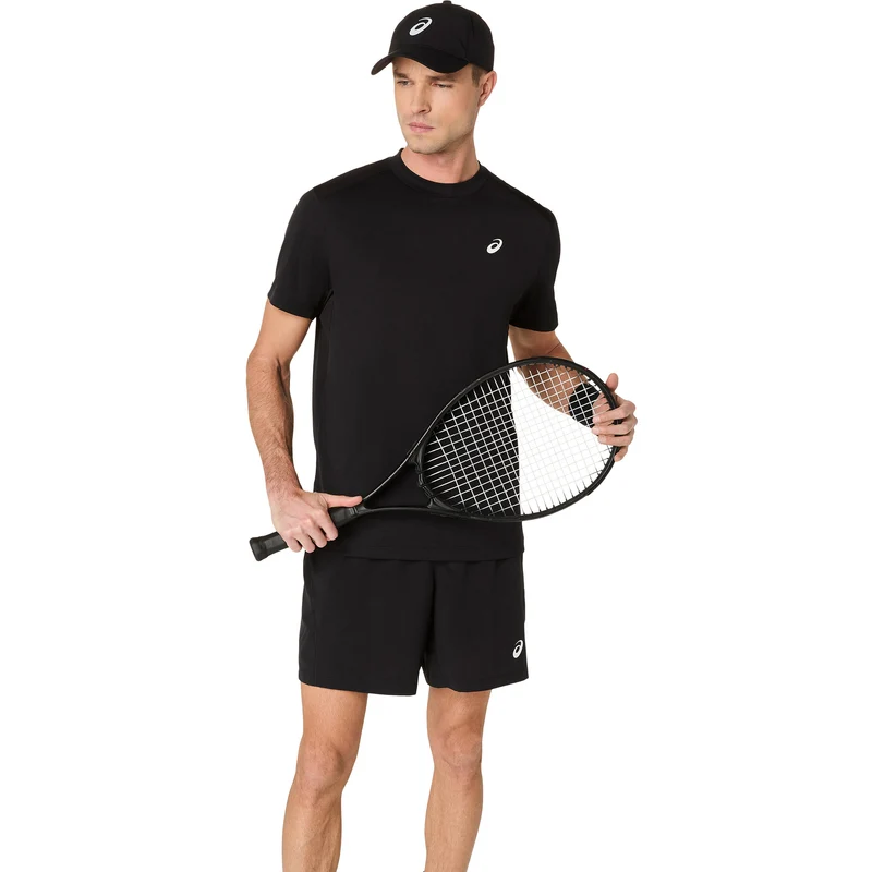 Court T-Shirt Herren-Schwarz