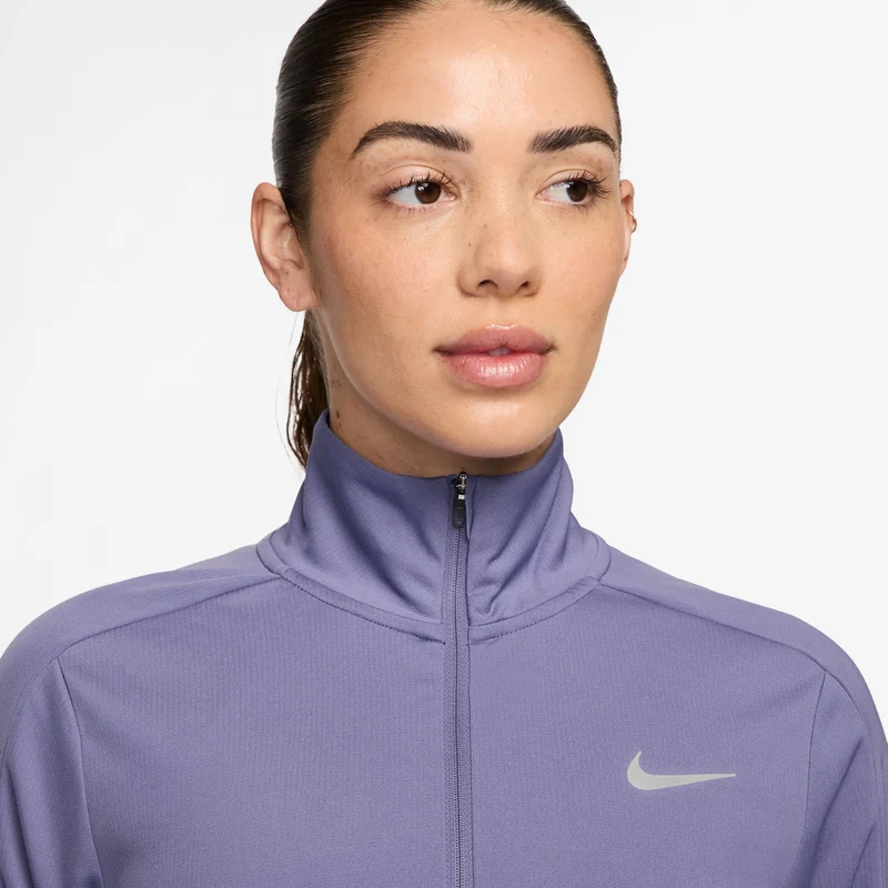 Pacer 1/4 Zip Longsleeve Damen-Blaugrau