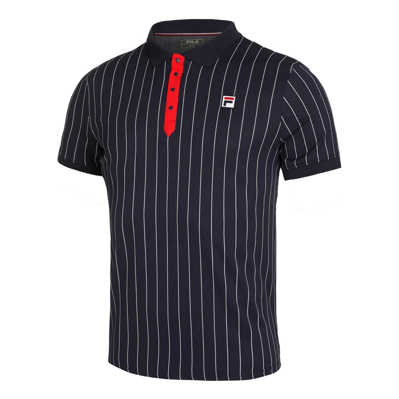 Stripes Polo Herren-Dunkelblau,Rot