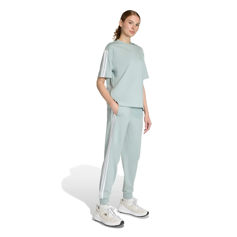 Essentials 3Stripes Trainingshose Damen - salbei, weiß