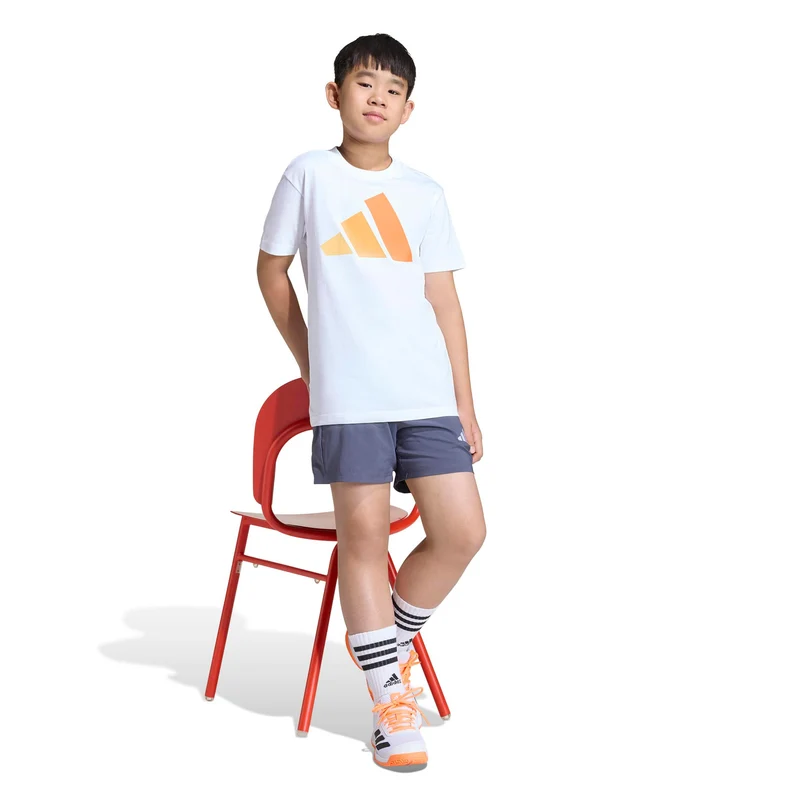 Essentials T-Shirt Kinder - weiß, orange