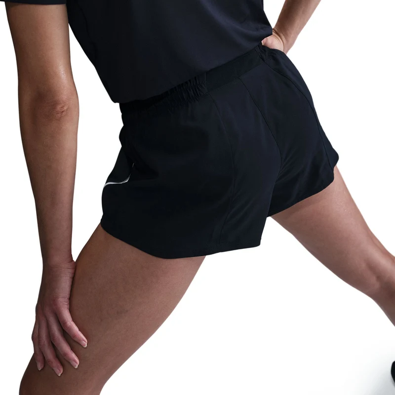 Swoosh Laufshorts Damen-Schwarz