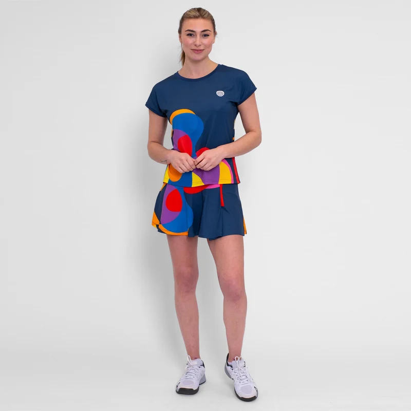 Twiggy T-Shirt Damen-Dunkelblau,Mehrfarbig