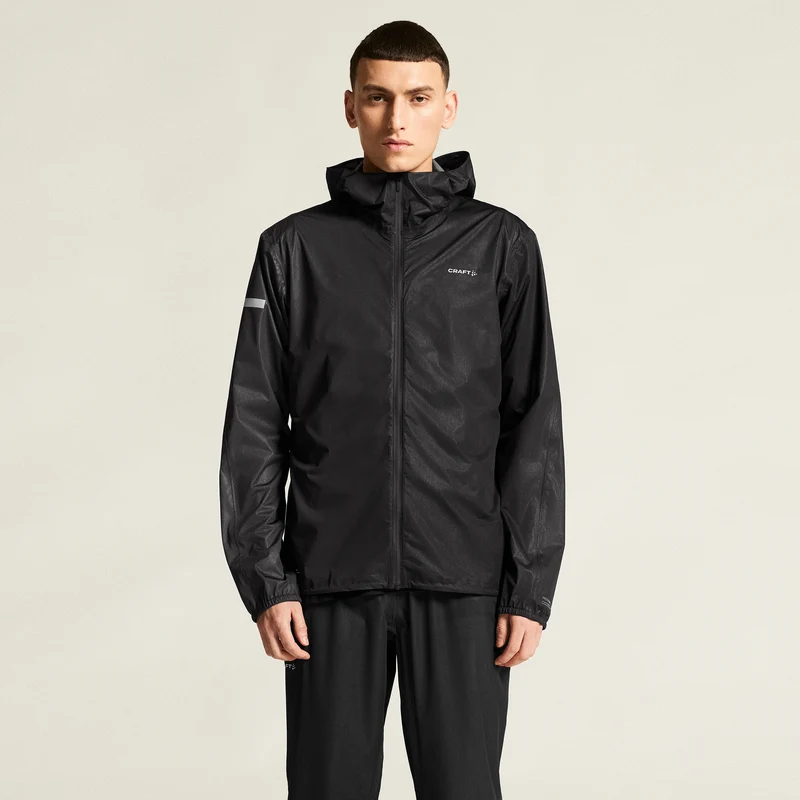 Pro Hydro Lightweight Laufjacke Herren - schwarz, schwarz