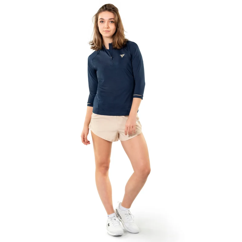Thermozip 3/4 Longsleeve Damen - dunkelblau