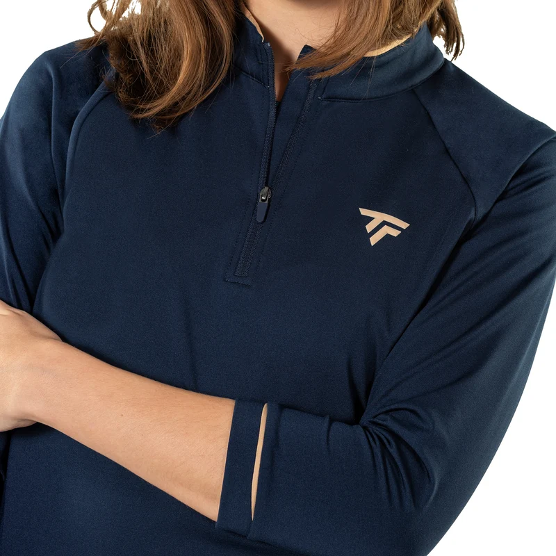 Thermozip 3/4 Longsleeve Damen - dunkelblau
