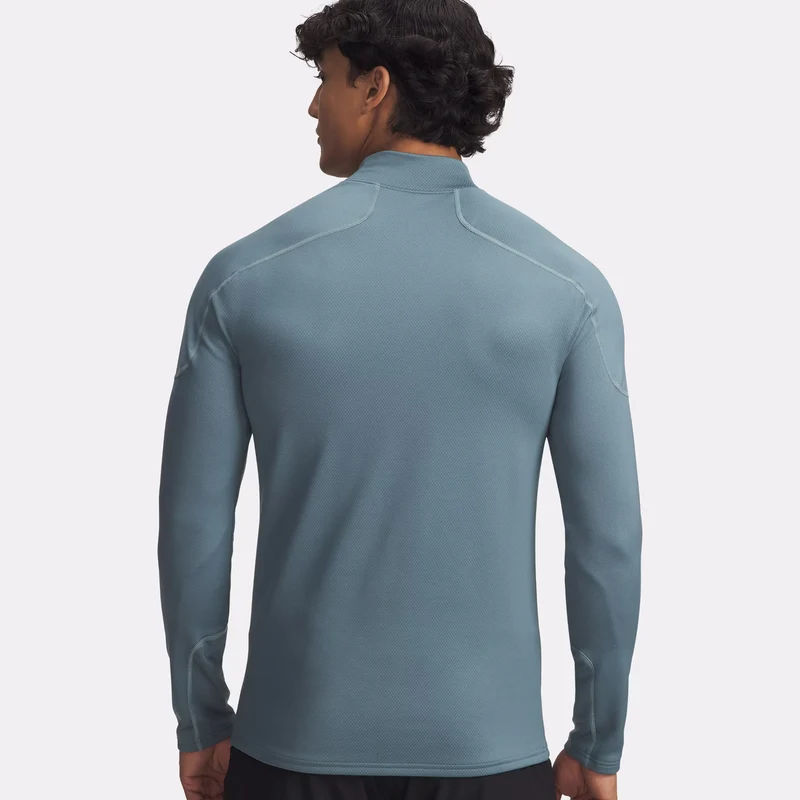 Cold Weather Grid Longsleeve Herren-Blaugrau