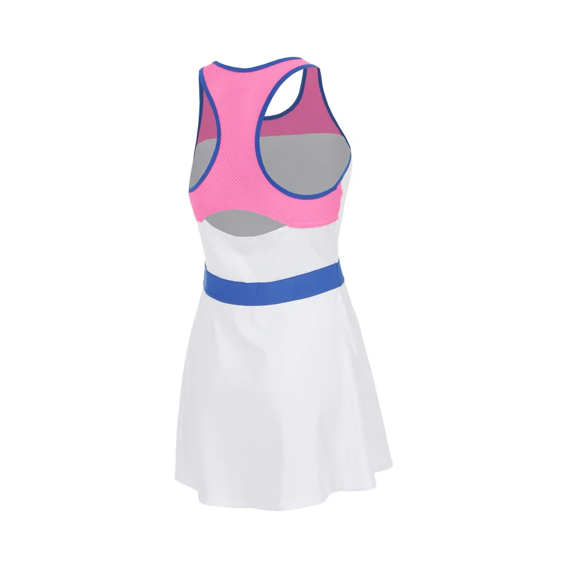 Racerback Kleid Mädchen - weiß, blau