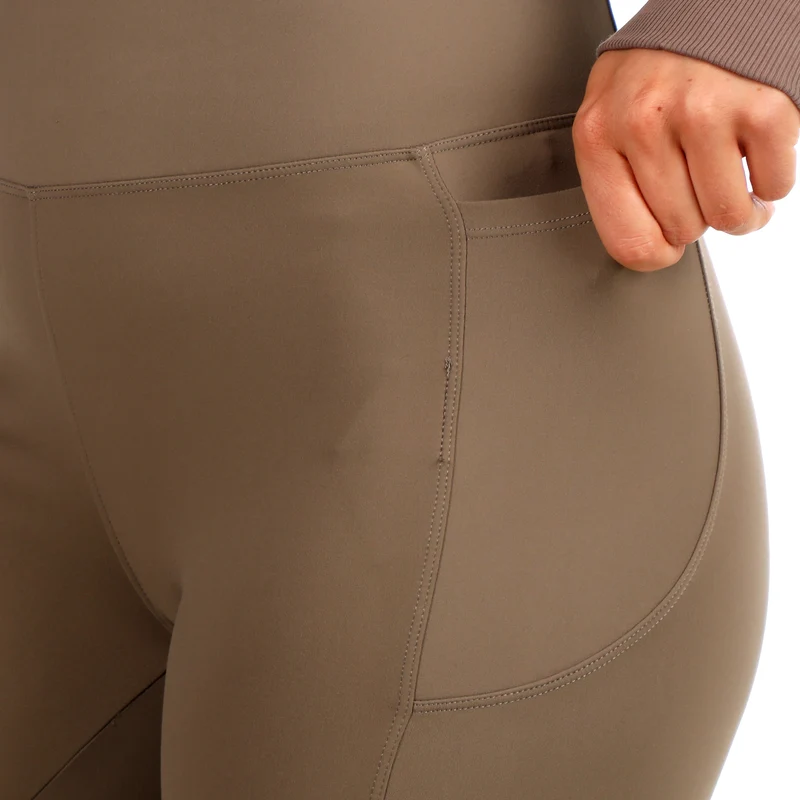 Tonal Core Flare Trainingshose Damen - grau, braun