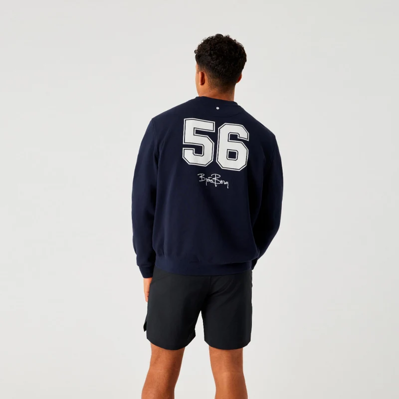 Borg Classic Print Sweatshirt Herren - dunkelblau