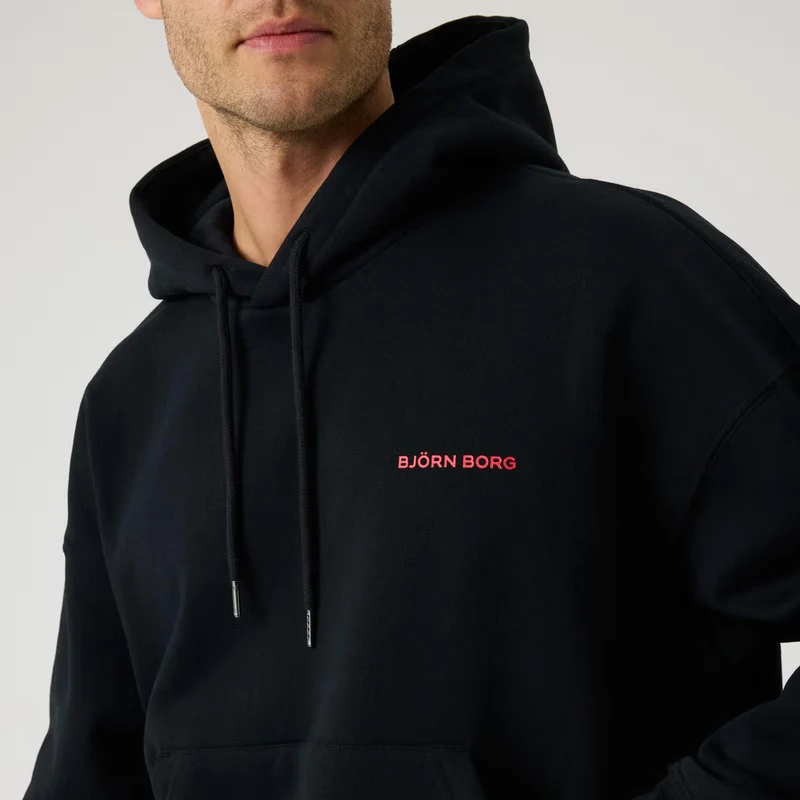 Borg Oversized Hoody Herren - schwarz