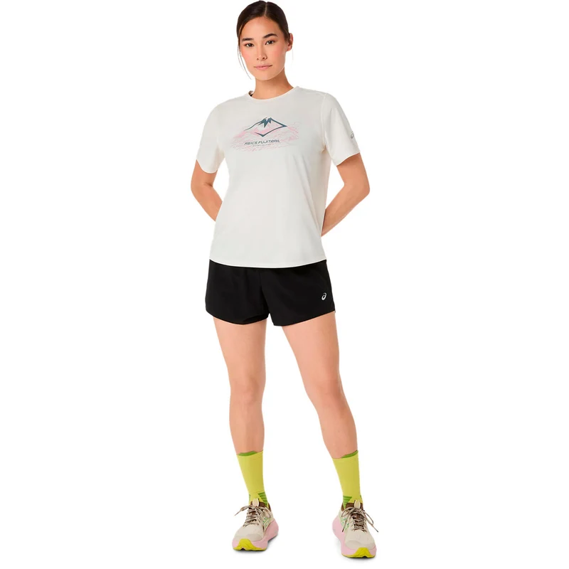 Fujitrail Logo Laufshirt Damen - beige