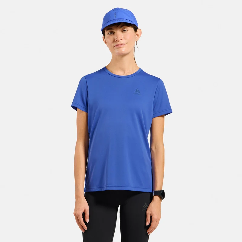 Essential Laufshirt Damen-blau