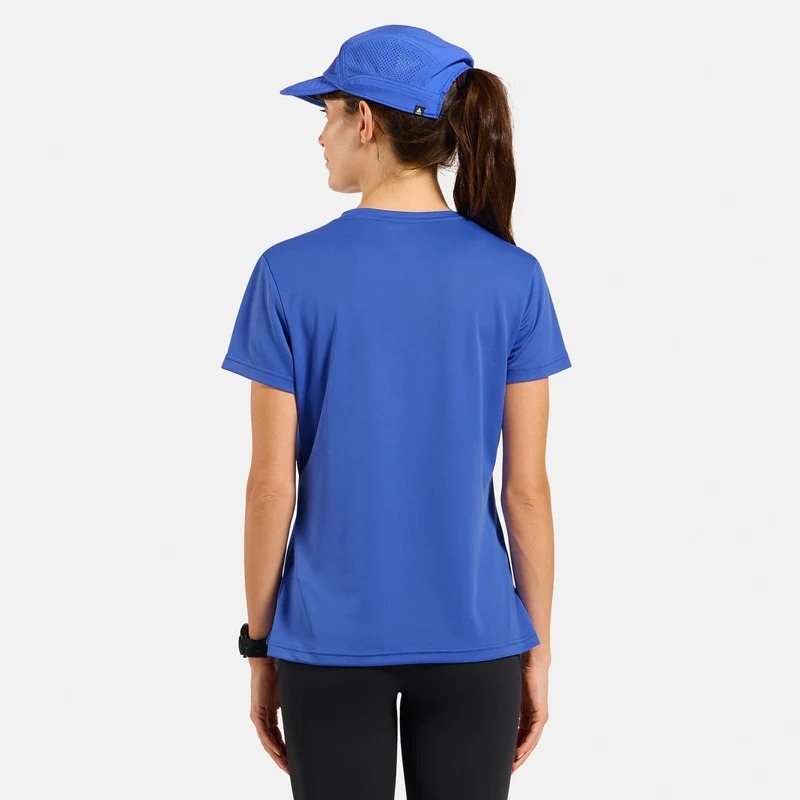 Essential Laufshirt Damen-blau