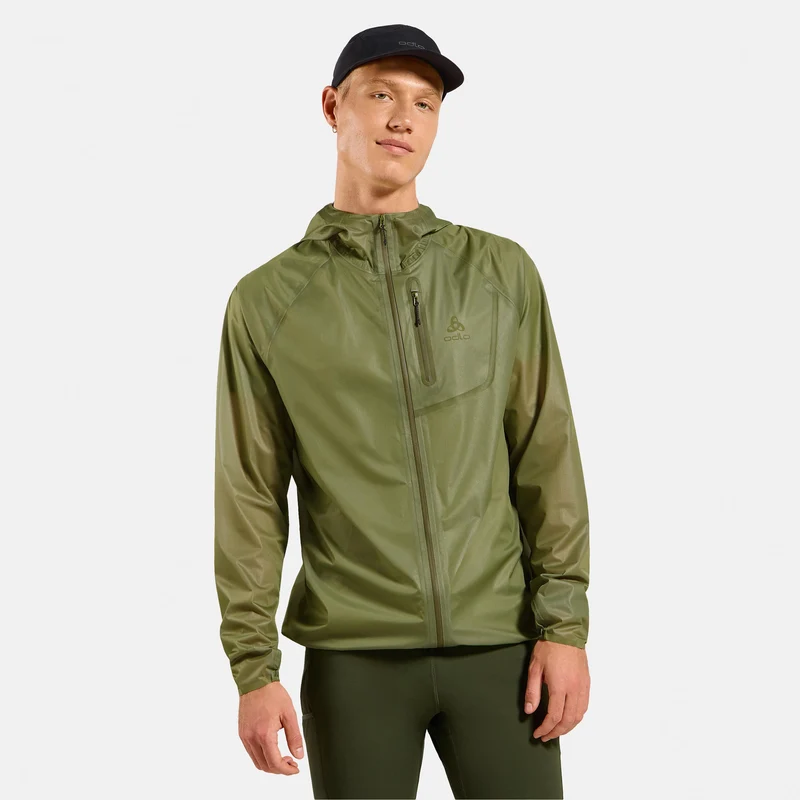 Zeroweight Dual Dry PK Waterproof Laufjacke Herren-grün