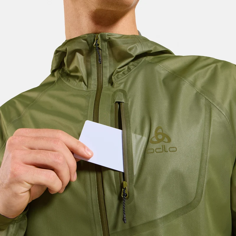 Zeroweight Dual Dry PK Waterproof Laufjacke Herren-grün