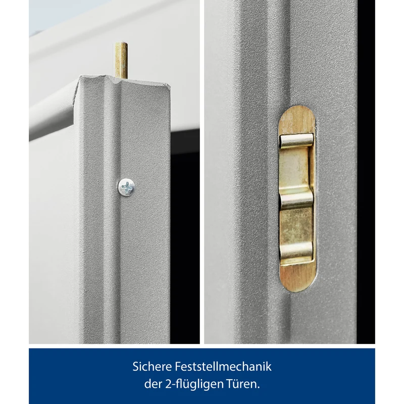 Set Berry Modern-P,Typ 3 Gerätehaus-Weißaluminium