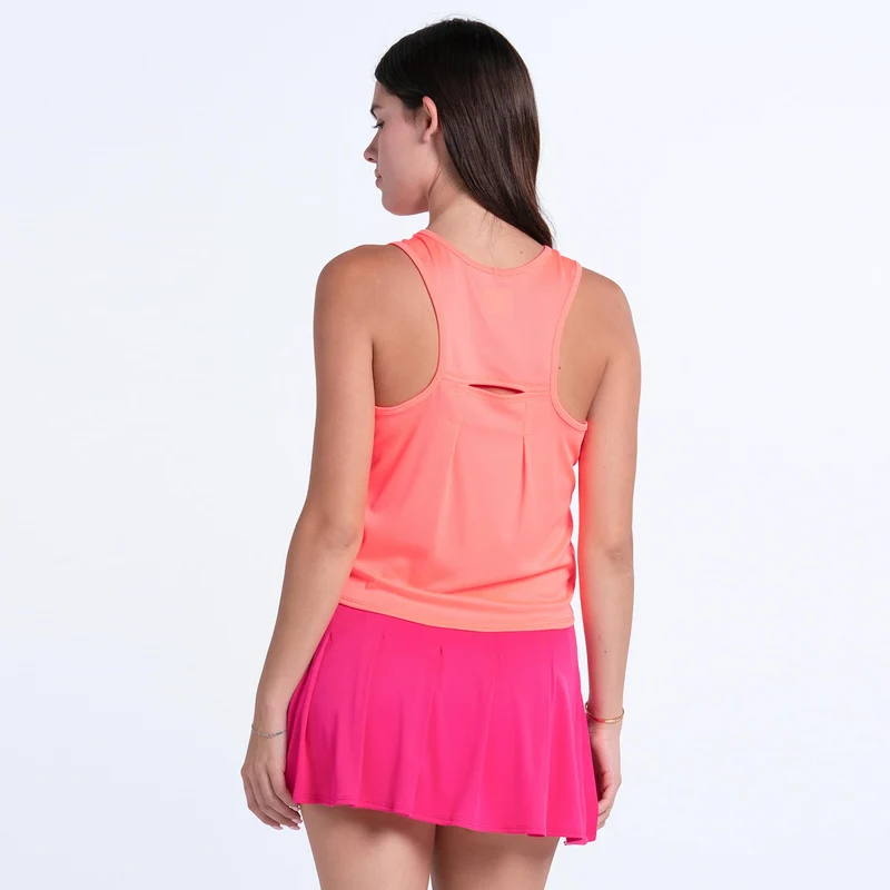 Court Drip Tank-Top Damen - pink, weiß
