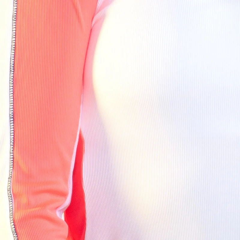 Topspin Longsleeve Damen - weiß, pink