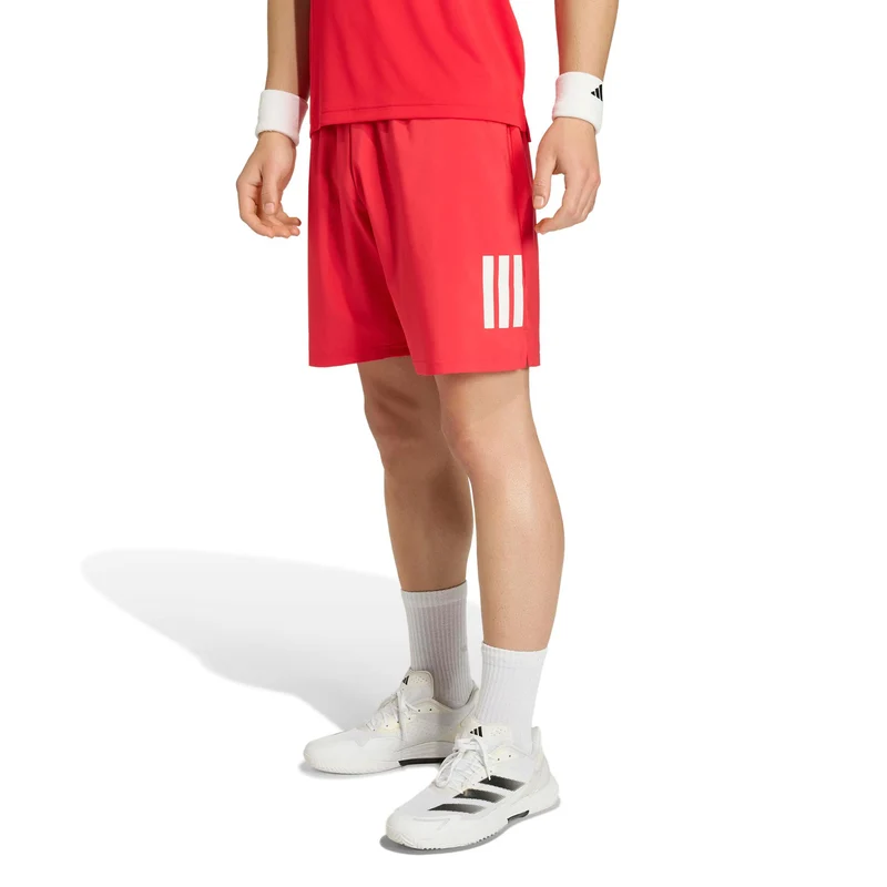 Club 3Stripes 9Inch Shorts Herren - rot, weiß
