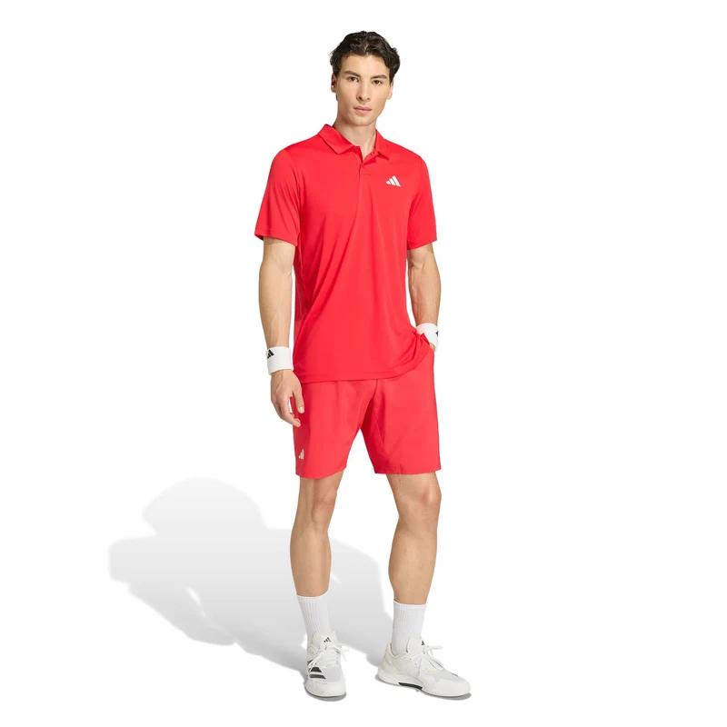 Club 3Stripes 9Inch Shorts Herren - rot, weiß