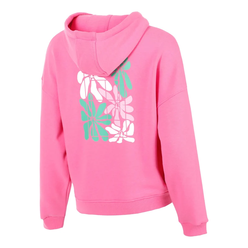 Joy Palm Court Sweatjacke Damen-pink, weiß