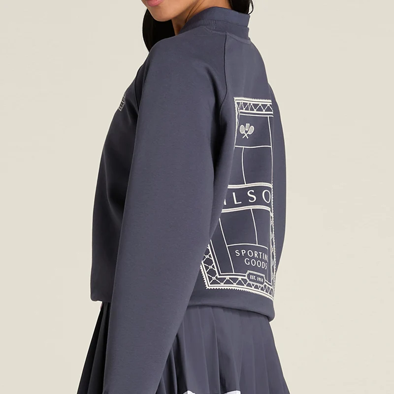 Classic Crew Sweatshirt Damen-grau