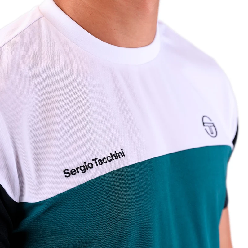 Prave T-Shirt Herren - weiß, petrol