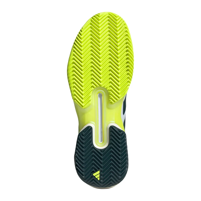 adizero Ubersonic 5 Sandplatzschuh Herren - weiß, dunkelgrün