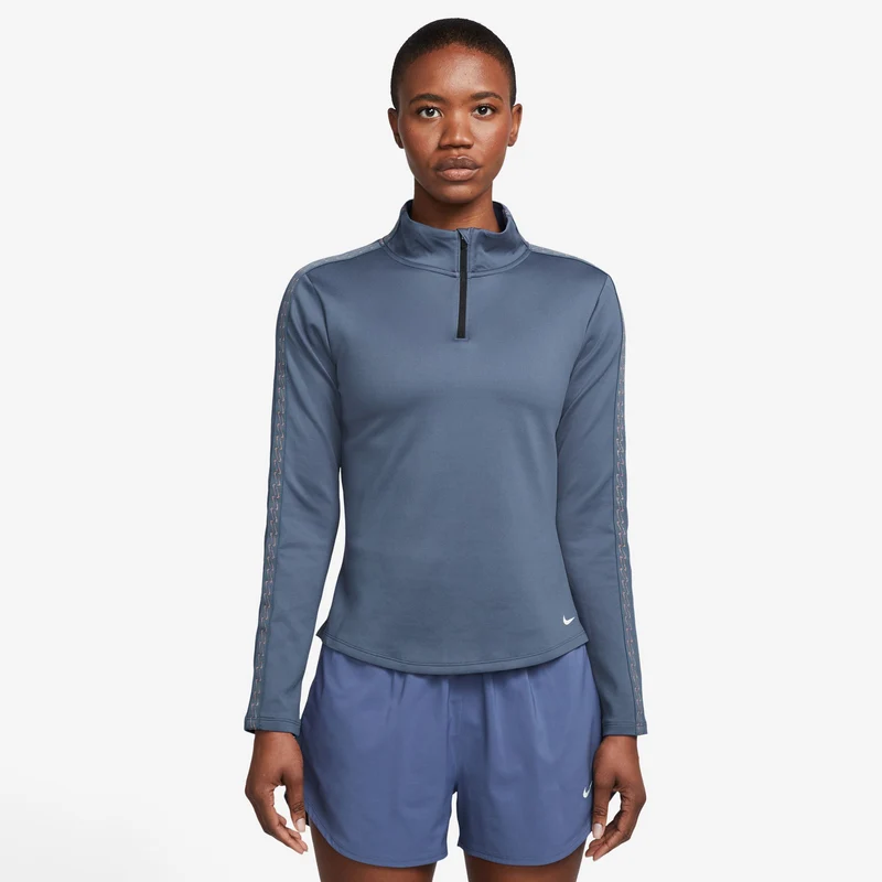 Therma-FIT One Half-Zip Laufshirt Damen-Blau,Weiß