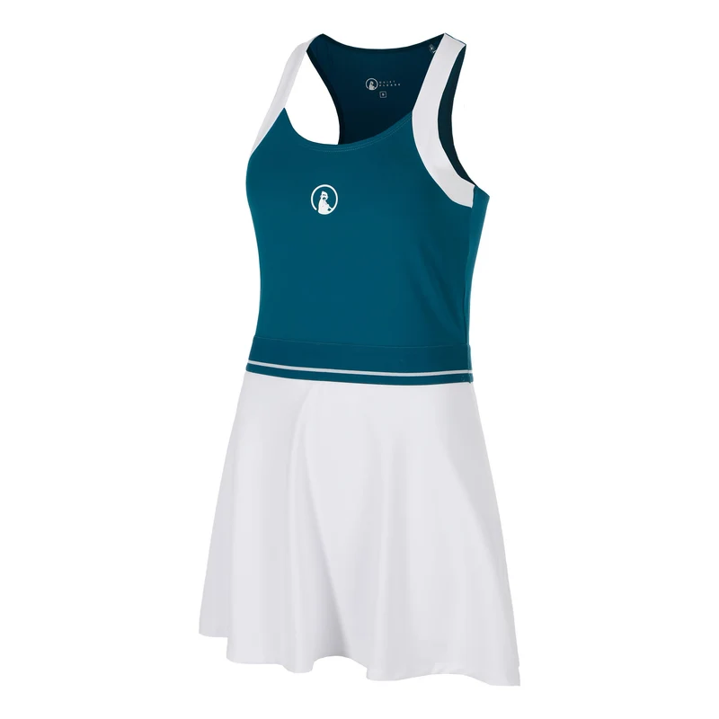 Create Volley Kleid Damen-Petrol,Weiß