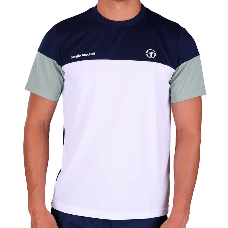 Prave T-Shirt Herren - dunkelblau, weiß