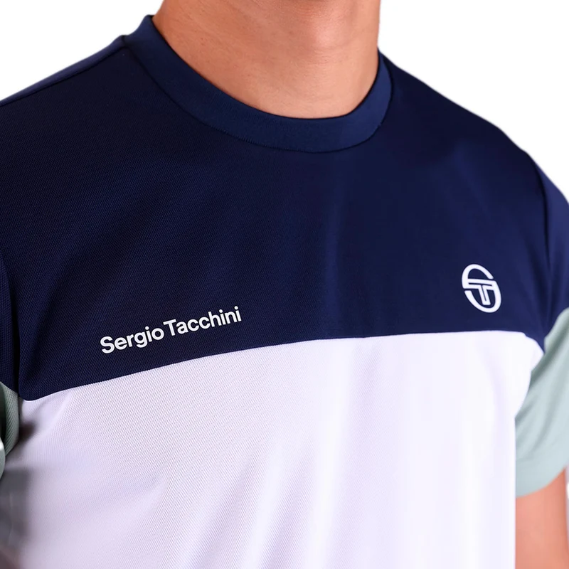Prave T-Shirt Herren - dunkelblau, weiß