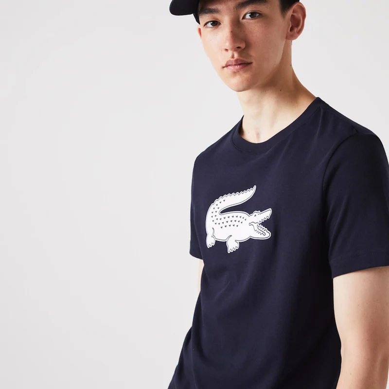 Core T-Shirt Herren - dunkelblau, weiß