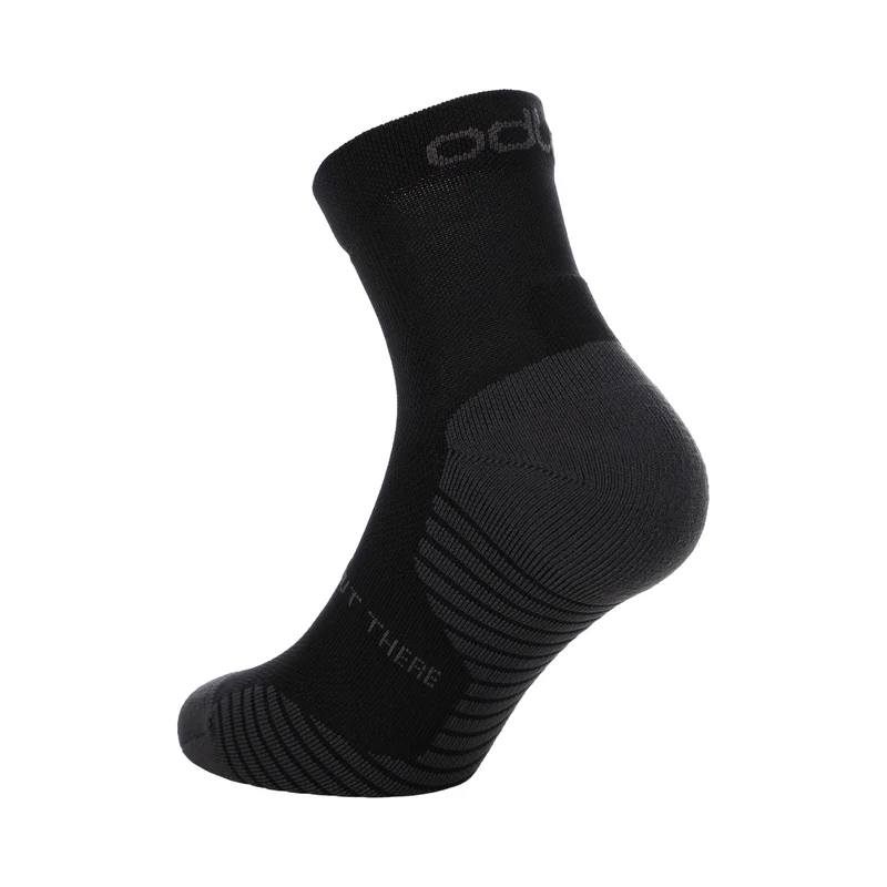 Performance Run Quarter Laufsocken Unisex - schwarz