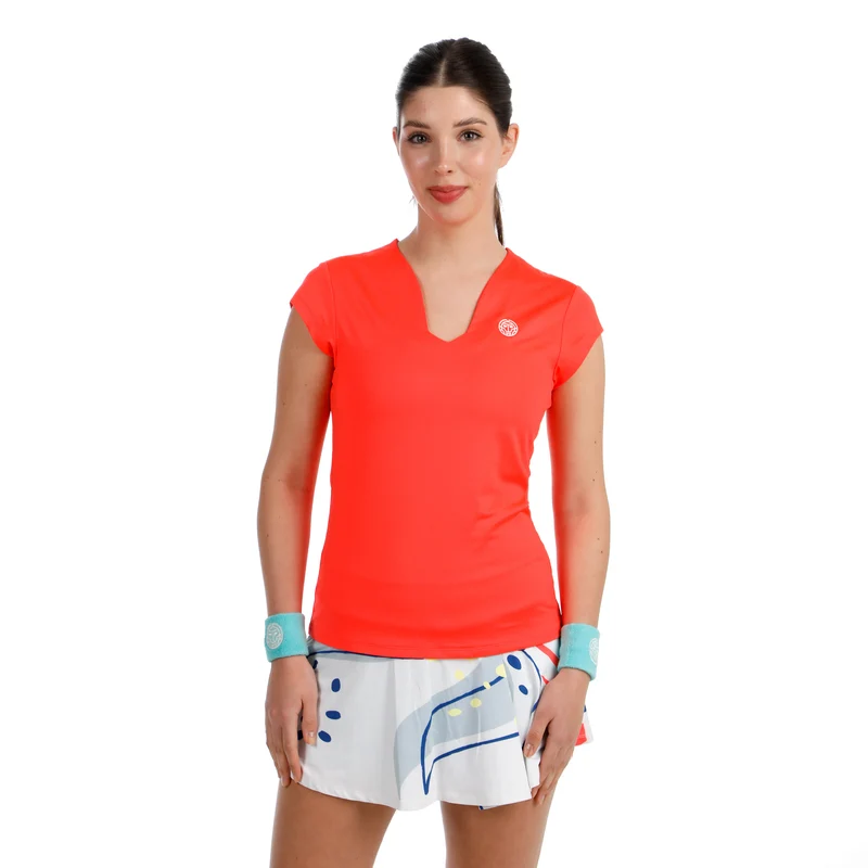 Hey Laguna V-Neck T-Shirt Damen-koralle