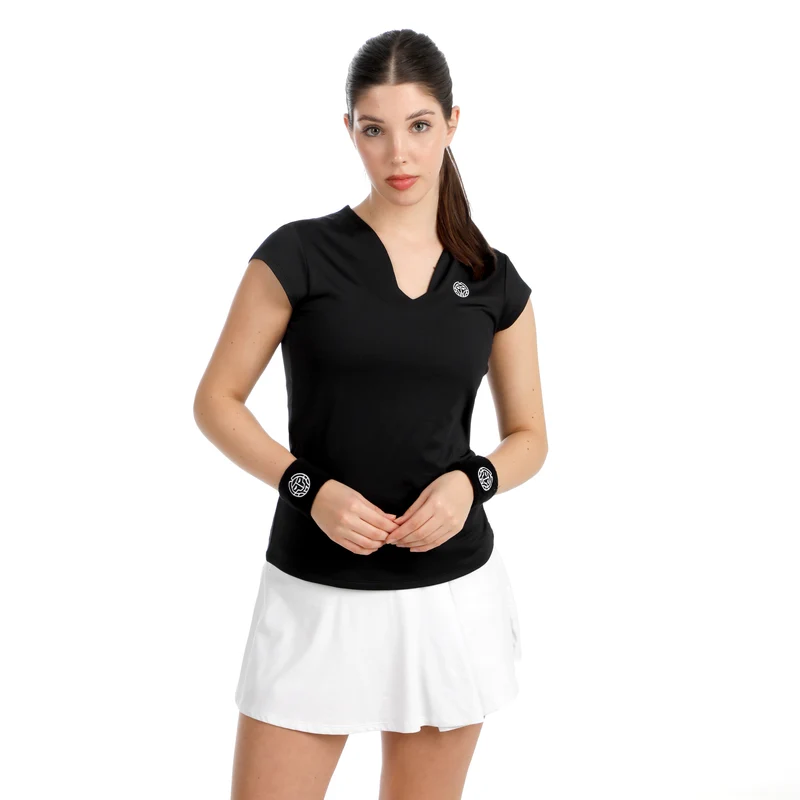 Crew 2.0 V-Neck T-Shirt Damen-schwarz