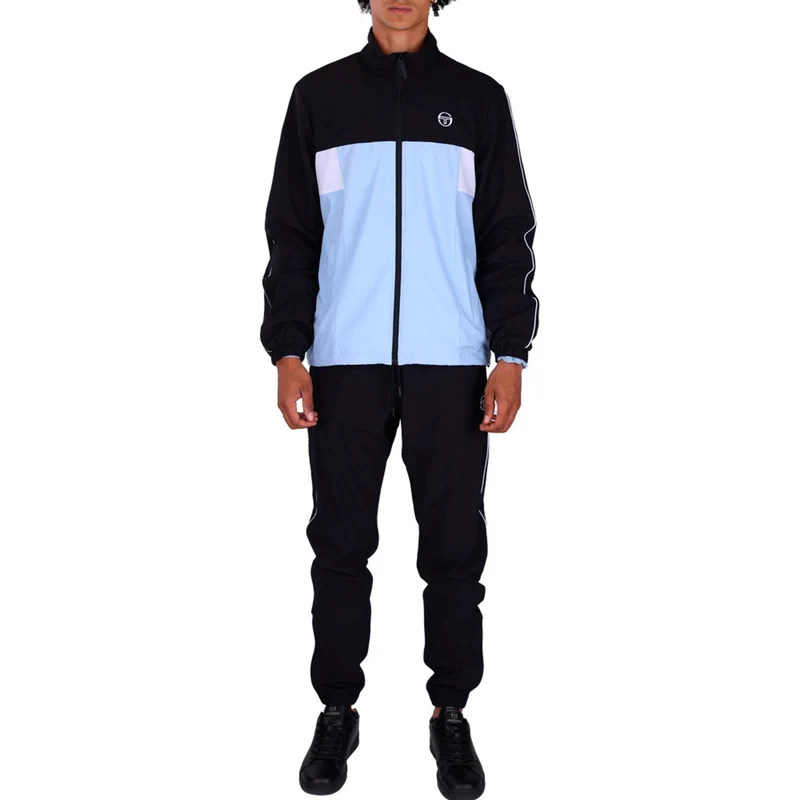 Caspio Trainingsanzug Herren - schwarz, hellblau