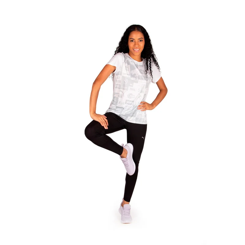 Run Favorite Regular Rise Long Tight Damen-Schwarz