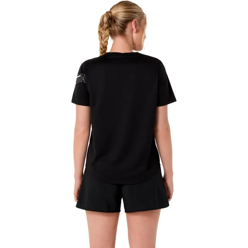 Icon Laufshirt Damen-schwarz