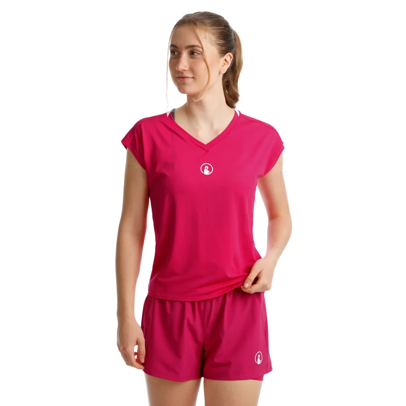 Create Volley T-Shirt Damen-Pink,Weiß