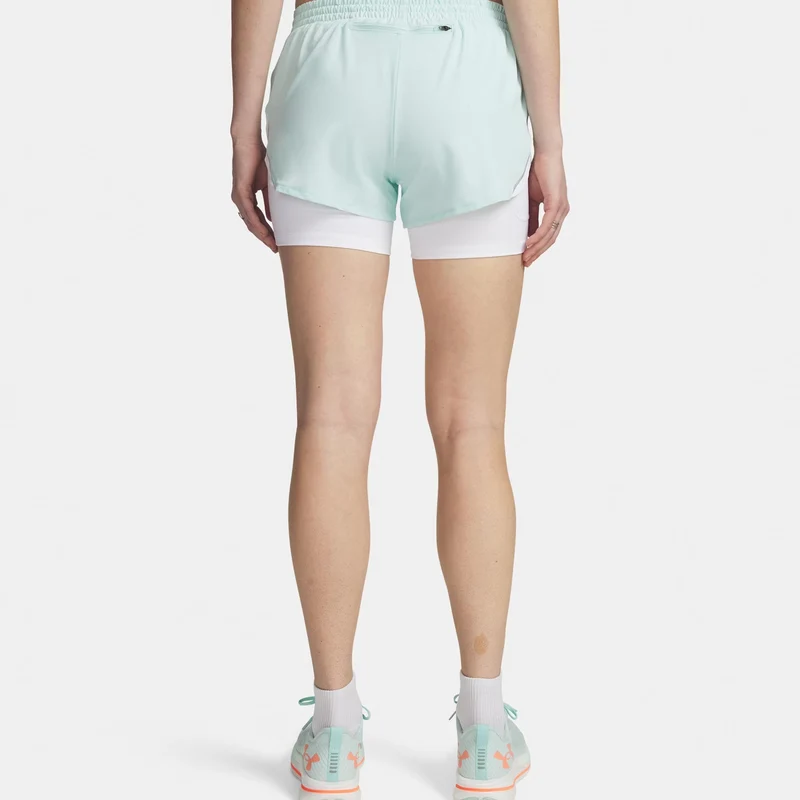 Velociti Pro 4in 2n1 Laufshorts Damen-mint, silber