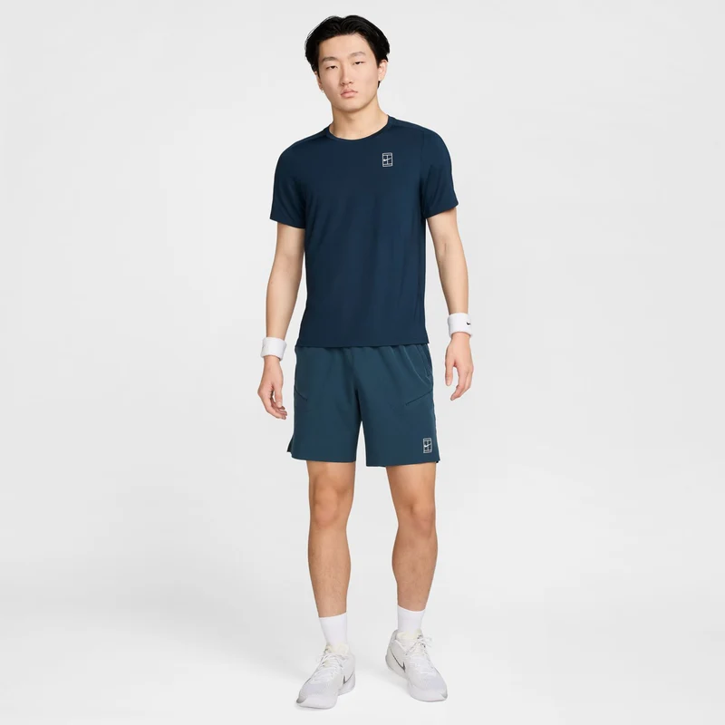 Court Dri-Fit Advantage 8in Shorts Herren-Dunkelblau,Weiß