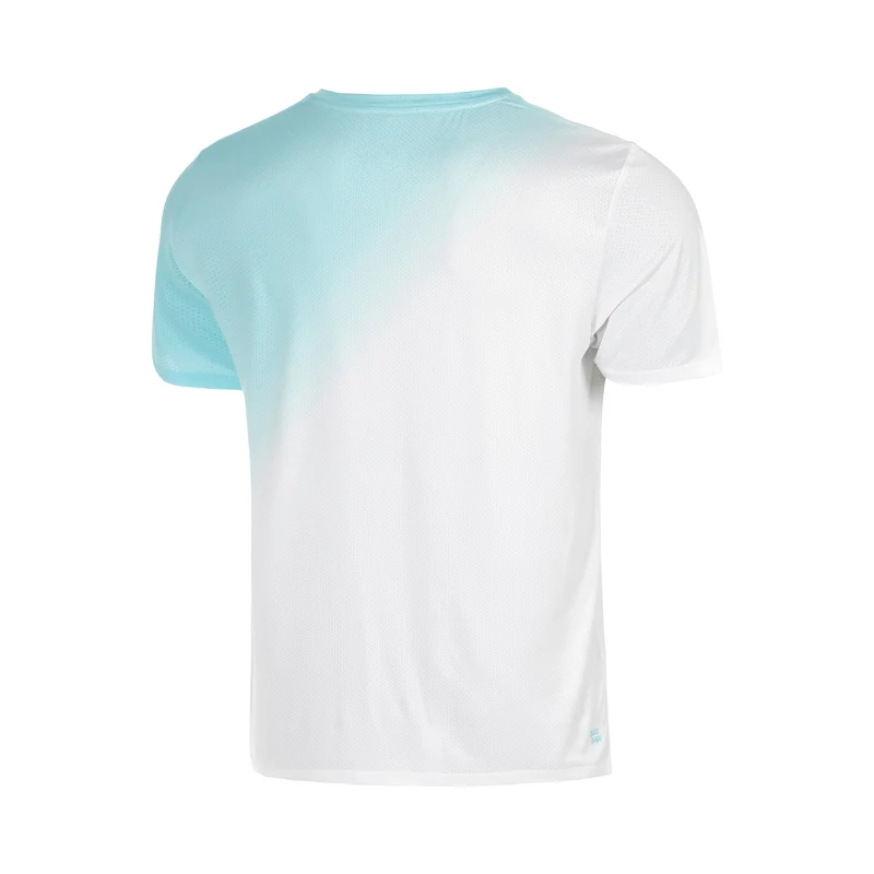 Crew Fade T-Shirt Jungen-türkis, weiß