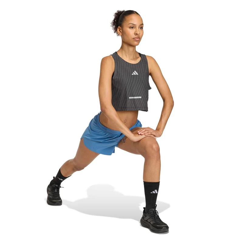 adi365 Climacool+ Crop Laufshirt Damen-schwarz