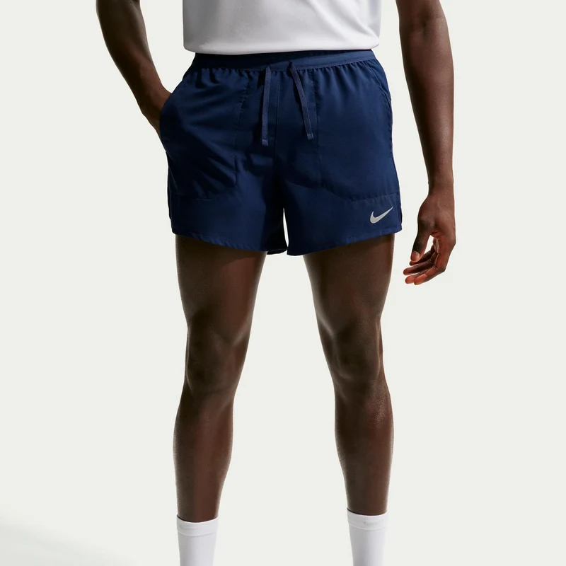STRIDE 5IN Laufshorts Herren - dunkelblau, silber