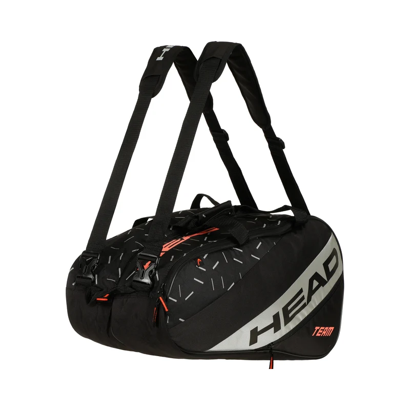 Team Padel Bag L Padelschlägertasche-Schwarz,Silber