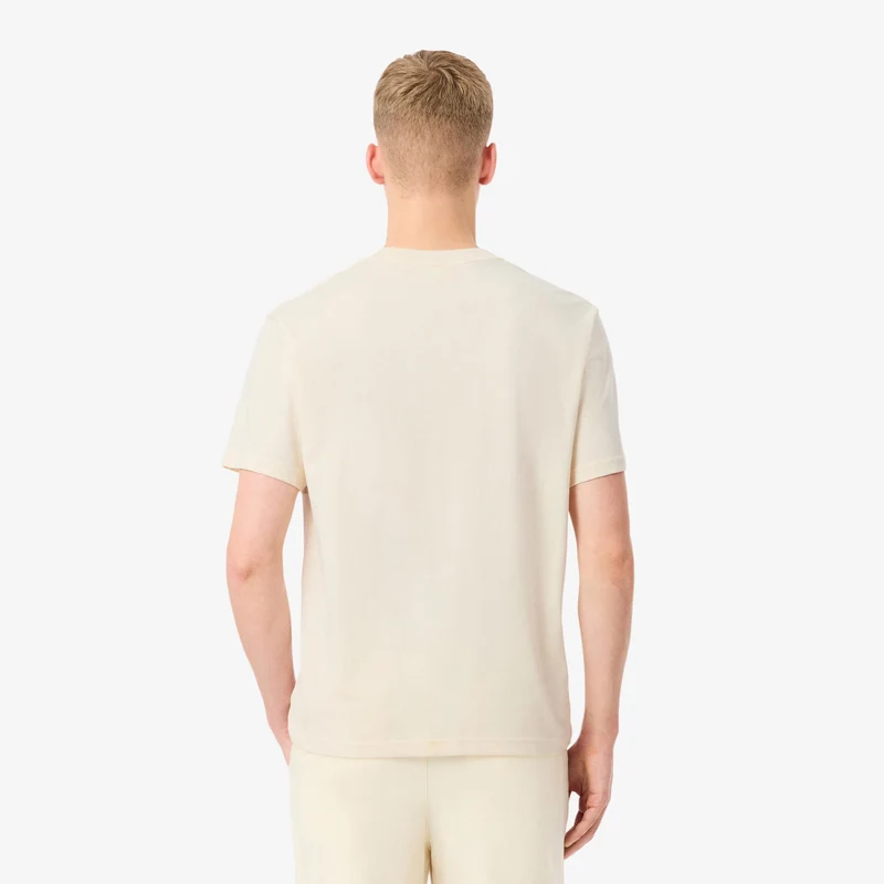 Colorblock T-Shirt Herren - creme, beige
